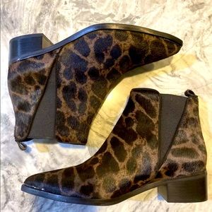 Marc Fisher Yale Calf Print Chelsea Boot Sz 7 New